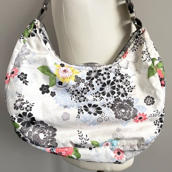 LeSportsac White Floral Shoulder Bag - Medium - Picture 6 of 8